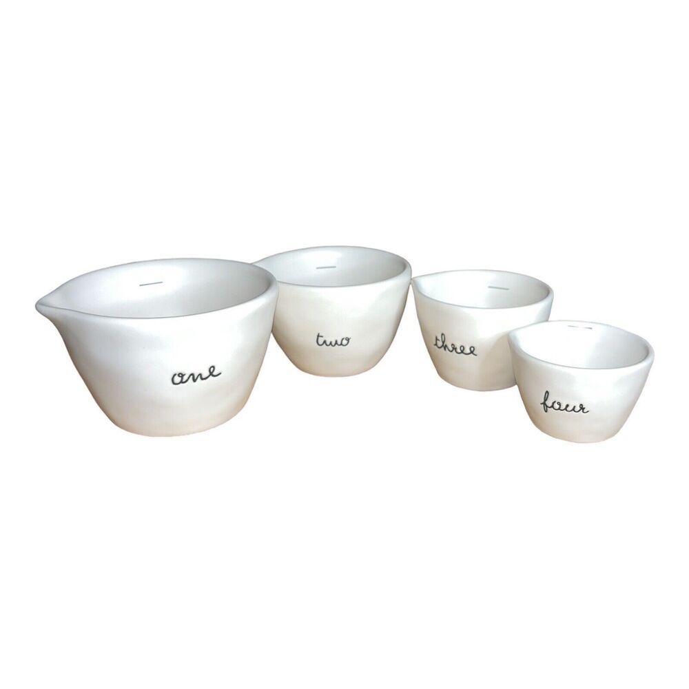 NEW Rae Dunn RARE Collection 2024 Bunny Sketch Measuring Cups NWT - Picture 4 of 7